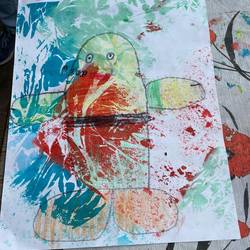 Bei einem Workshop im Interkulturellen Garten beschäftigen sich Kinder mit dem Künstler Paul Klee